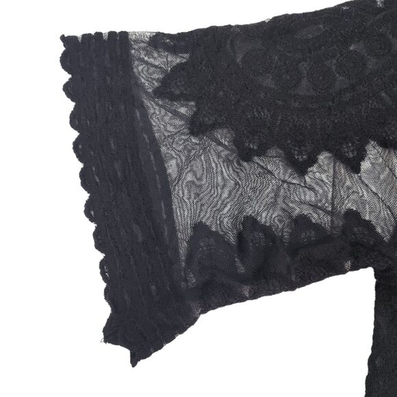 Rachel Zoe Kimono Cover Up Duster Black Lace One Size Fits Most Bohemian Boho - Picture 4 of 14